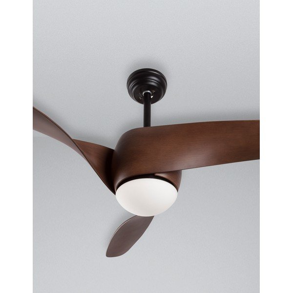Metalowa lampa sufitowa LED w kolorze matowej czerni/w ciemnym naturalnym kolorze ze szklanym kloszem Breeze – Nova Luce-image-4