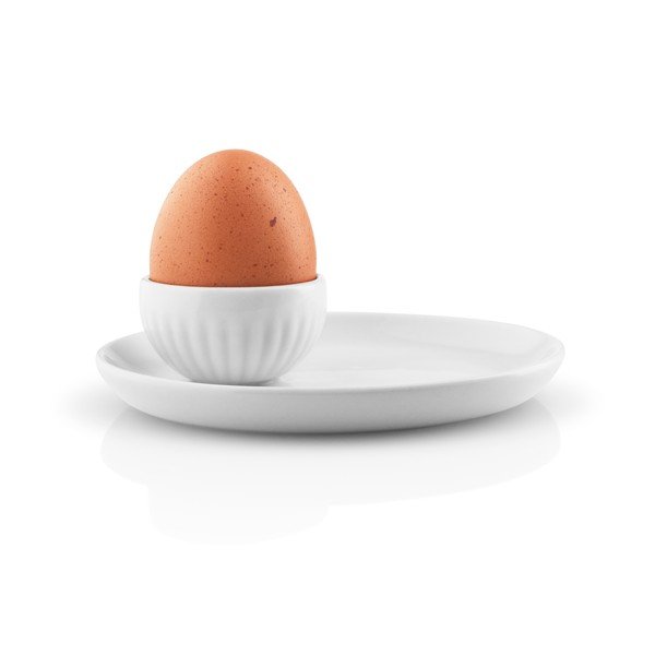 Biały porcelanowy kieliszek na jajko z podstawką Eva Solo Legio Nova-image-1