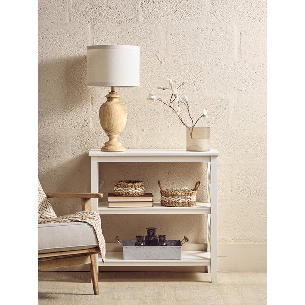 Biały regał z litego drewna sosnowego 40x81x81 cm Heritage – Premier Housewares-image-3