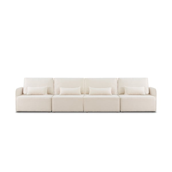 Kremowy narożnik z materiału bouclé (strona zmienna) – Really Nice Things-image-2