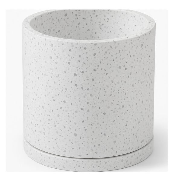Zestaw 2 białych doniczek Bonami Selection Terrazzo, ø 26 cm-image-1
