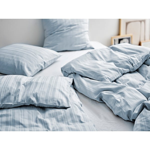 Jasnoniebieska adamaszkowa pościel jednoosobowa 140x200 cm Noble – Södahl-image-1