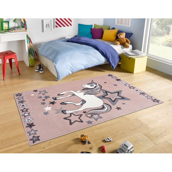 Jasnoróżowy dywan dziecięcy 200x290 cm New Adventures – Hanse Home-image-1