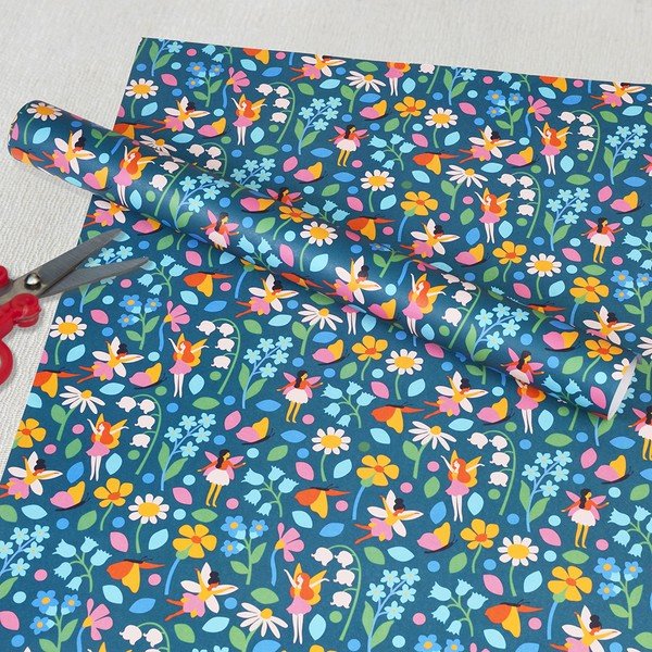 Papiery do pakowania prezentów zestaw 5 szt. Fairies in the Garden – Rex London-image-1