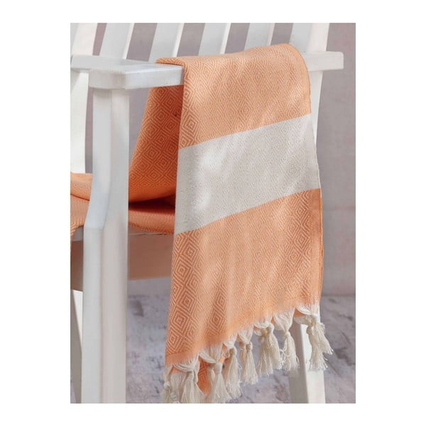 Ręcznik hammam Elmas Orange, 100x180 cm