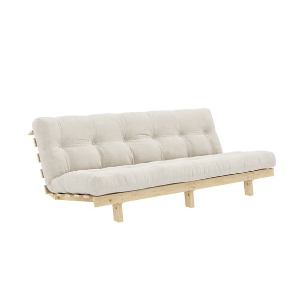 Biała sztruksowa sofa 200 cm Lean – Karup Design-image-3