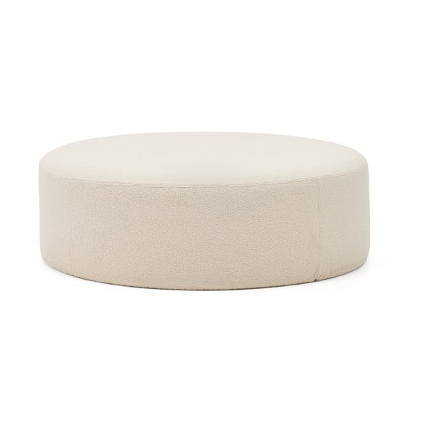 Kremowy puf z materiału bouclé Kaeli – Kave Home