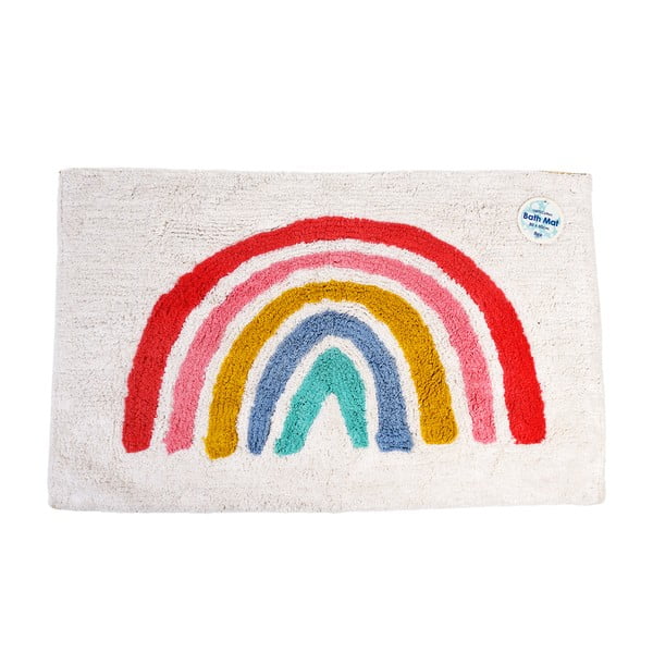 Biały dywanik łazienkowy 52,5x83 cm Rainbow – Rex London