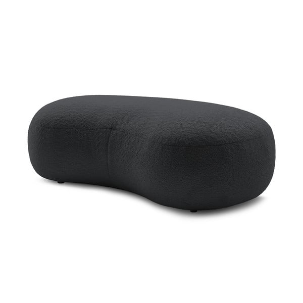 Ciemnoszary podnóżek z materiału bouclé Saint-Germain – Bobochic Paris-image-3