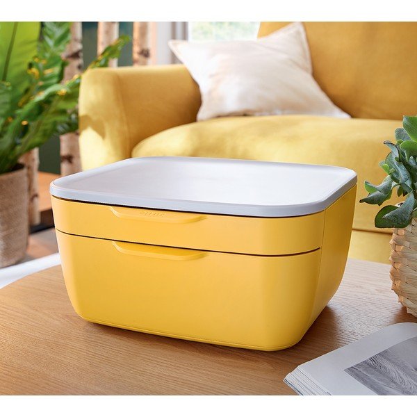 Żółty pojemnik z szufladami Leitz Cosy-image-3