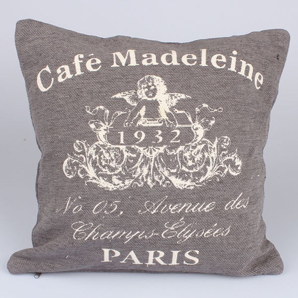 Poszewka na poduszkę Café Paris, beżowa