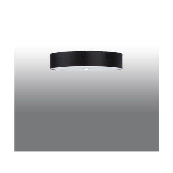 Czarna lampa sufitowa ze szklanym kloszem ø 70 cm Herra – Sollux-image-1