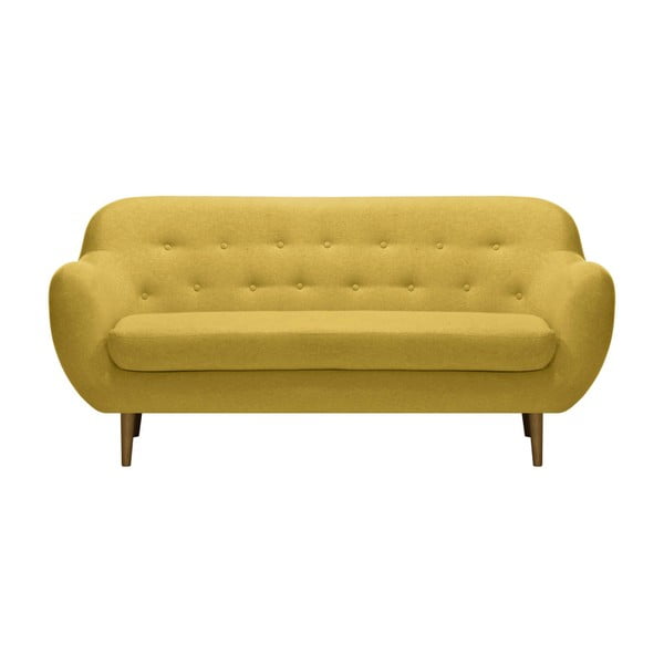 Żółta sofa Vivonita Gaia, 192 cm