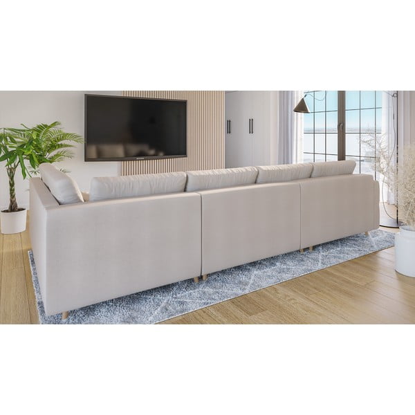 Kremowy narożnik (lewostronny) Ariella – Ropez-image-3