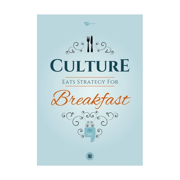 Plakat Culture eats strategy for breakfast, 100x70 cm