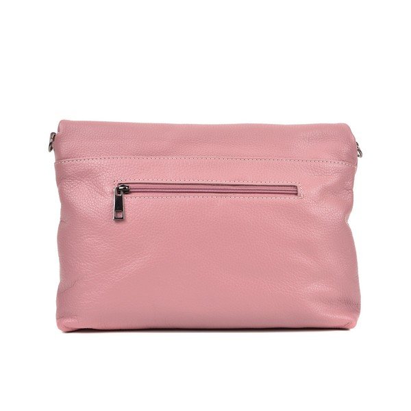 Różowa torebka skórzana crossbody Roberta M Elisa-image-2