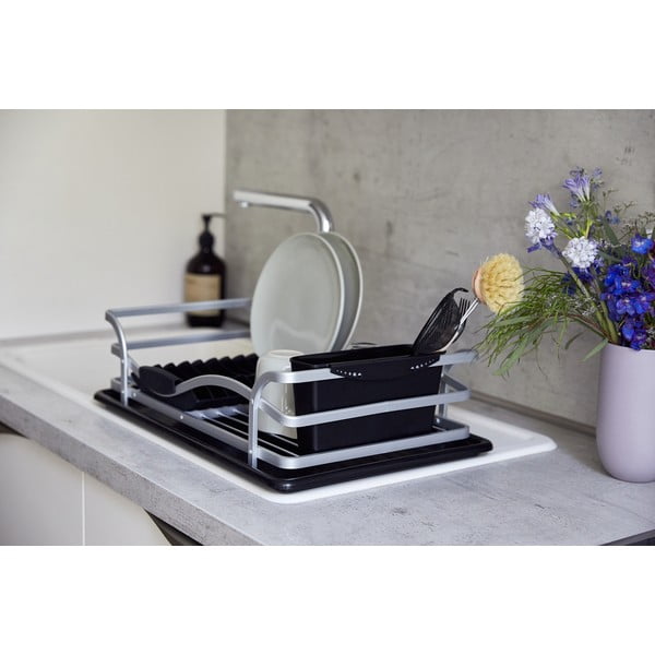 Czarny ociekacz do naczyń Wenko Drip Aluminium-image-1