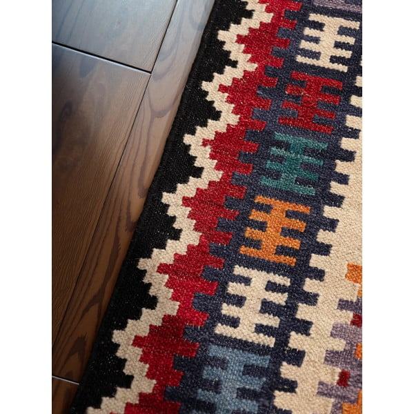 Czerwony wełniany dywan dwustronny tkany ręcznie 200x290 cm Kamal Kian – Nouristan-image-4