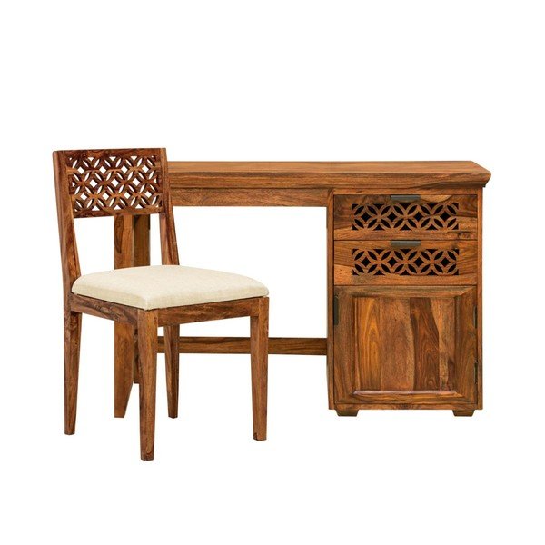 Biurko z litego drewna palisandru Massive Home Rosie-image-2