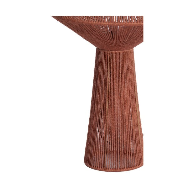 Czerwona lampa stołowa z kloszem z juty (wysokość 47 cm) Fugia – Light & Living-image-3