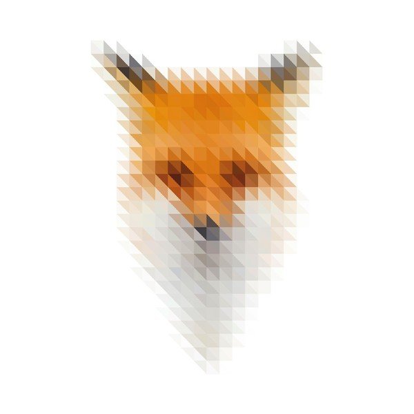 Plakat Blurry Fox, A3-image-1