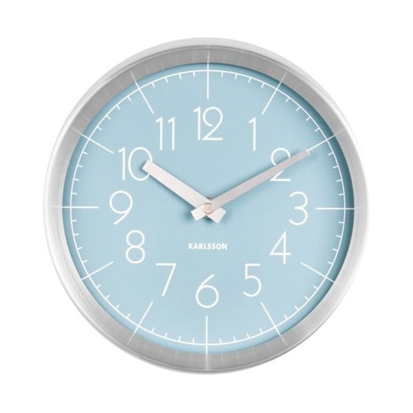 Niebieski zegar ścienny Karlsson Convex
