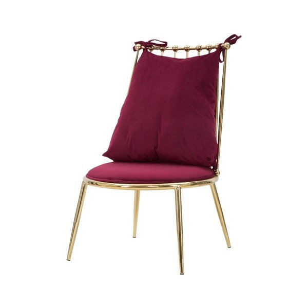 Czerwony fotel Mauro Ferretti Glam Backy-image-2
