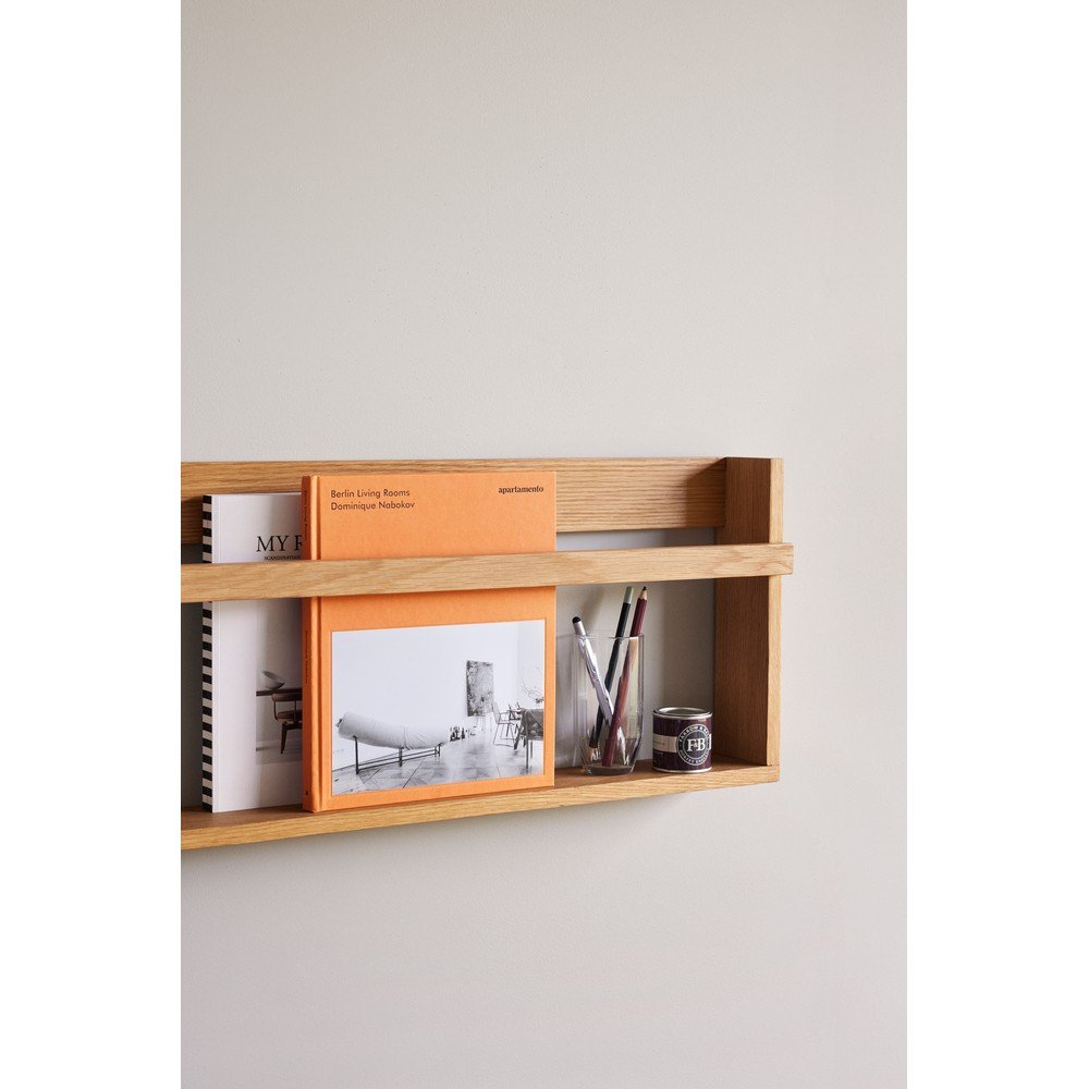 Wielopoziomowa/na zdjęcia półka z litego drewna dębowego w naturalnym kolorze 110 cm Display – Hübsch (zdjęcie 2)