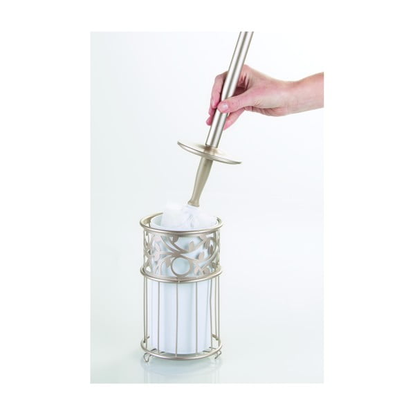 Metalowy uchwyt na papier toaletowy iDesign Vine, wys. 41 cm-image-3