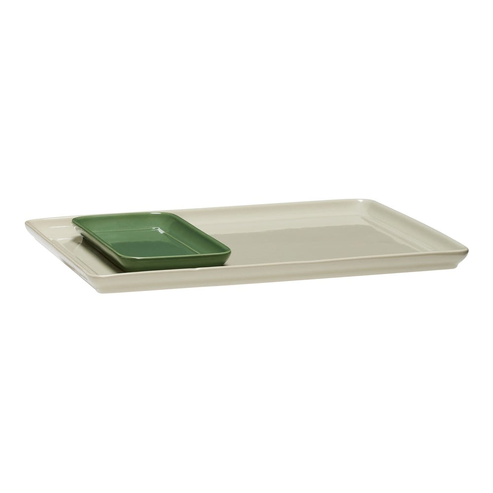 Tace dekoracyjne zestaw 2 szt. ceramiczne 26x35 cm Amare – Hübsch (zdjęcie 7)
