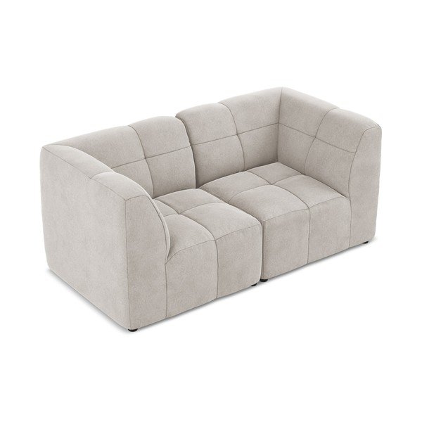 Beżowa aksamitna sofa 180 cm Aloha – Makamii-image-3