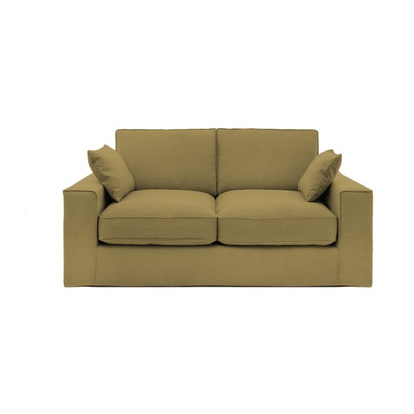 Ciemnożółta sofa 3-osobowa Vivonita Jane