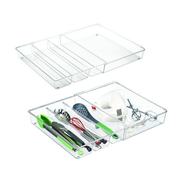 Organizer kuchenny z 4 przegródkami iDesign Linus, 30,5x41 cm-image-2