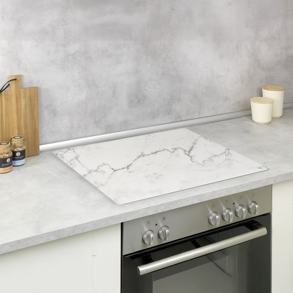 Płyta ochronna na kuchenkę z PVC 60x52 cm Marble – Wenko-image-1