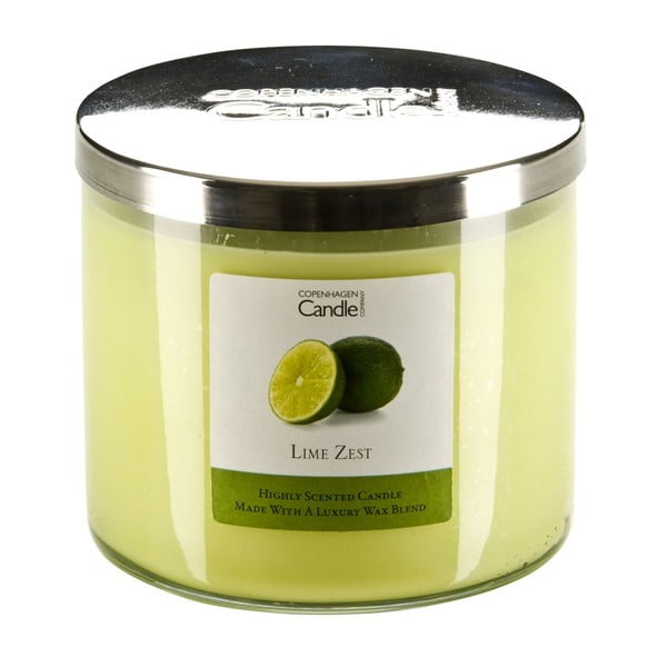Świeczka o zapachu limonek Copenhagen Candles Lime Zest, czas palenia 50 godz.