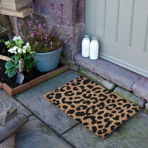 Wycieraczka z włókna kokosowego 40x60 cm Leopard – Artsy Doormats-image-3