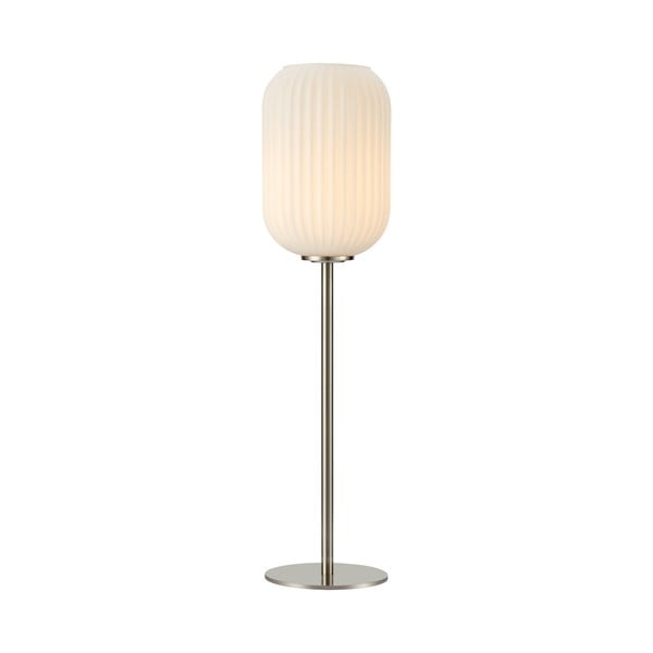Lampa stołowa w kolorze srebra i bieli (wysokość 55 cm) Cava – Markslöjd