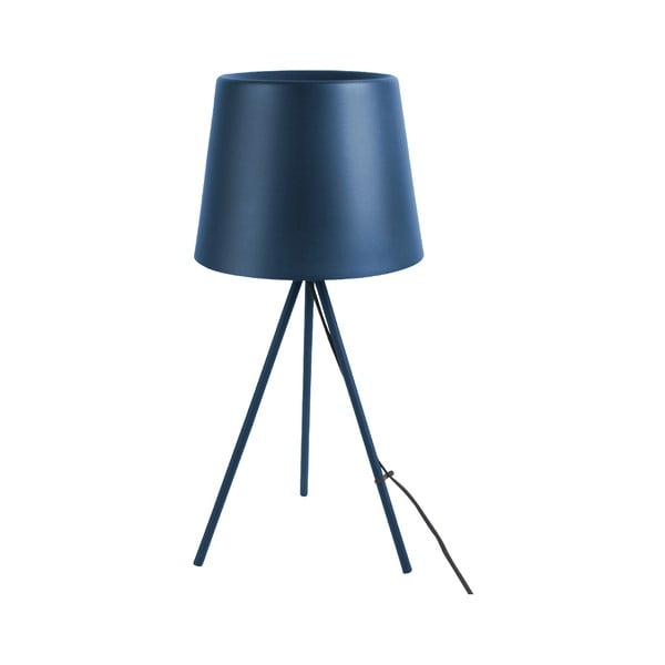 Ciemnoniebieska lampa stołowa Leitmotiv Classy