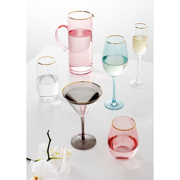 Różowa szklanka Ladelle Chloe, 600 ml-image-3