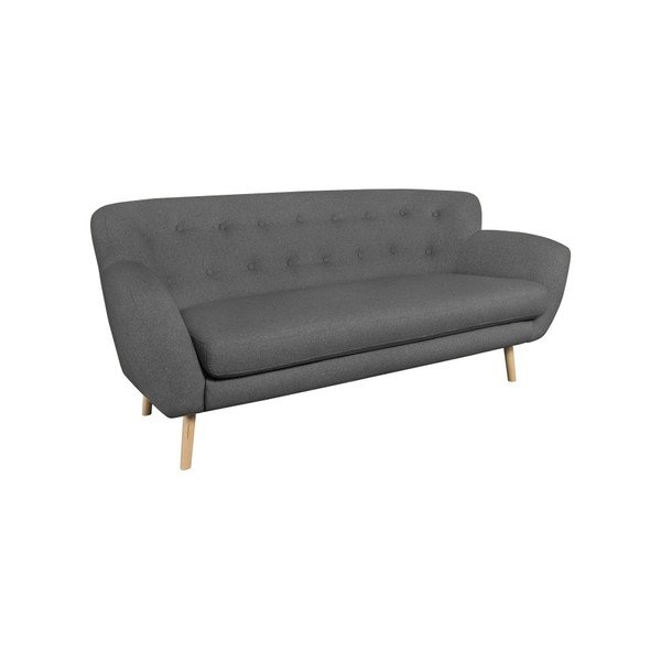 Ciemnoszara sofa trzyosobowa Kooko Home Pop-image-2
