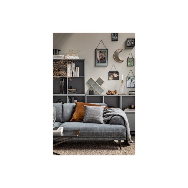 Szary regał modułowy z litego drewna sosnowego 81x81 cm Vt – vtwonen-image-1