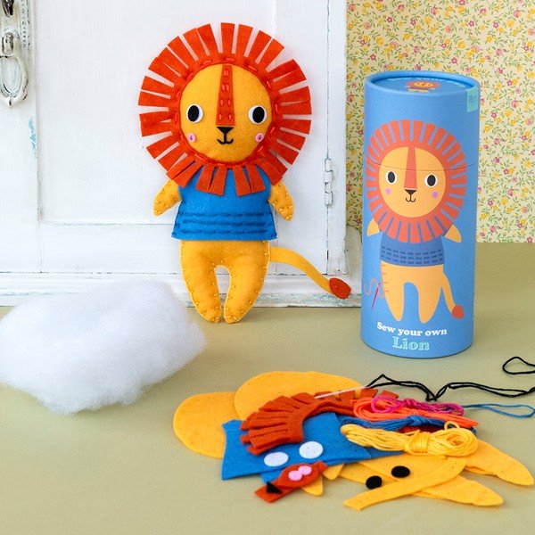 Zestaw kreatywny Sew Your Own Lion – Rex London-image-1