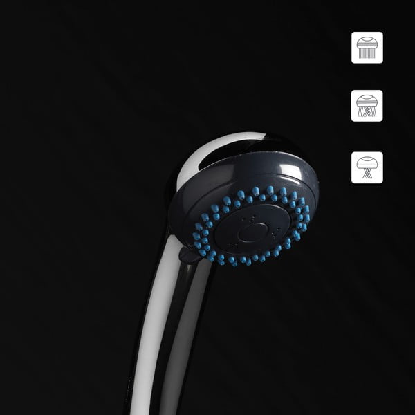 Słuchawka prysznicowa z wężem ø 7 cm Hydro – douceur d'intérieur-image-4