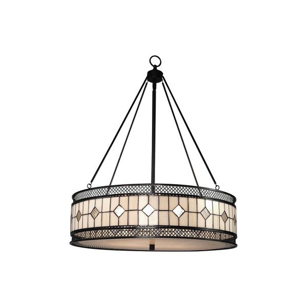 Metalowa lampa wisząca ze szklanym kloszem ø 60 cm Waldorf – Premier Housewares-image-2