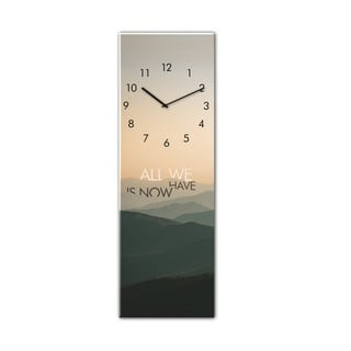 Zegar ścienny Styler Glassclock Mountains, 20x60 cm