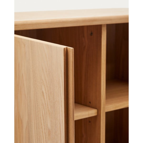 Szafka w dekorze jesionu w naturalnym kolorze 100x134x40 cm Salaya – Kave Home-image-4