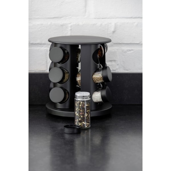 Zestaw 12 pojemników na przyprawy ze stojakiem Bruna – Wenko-image-1