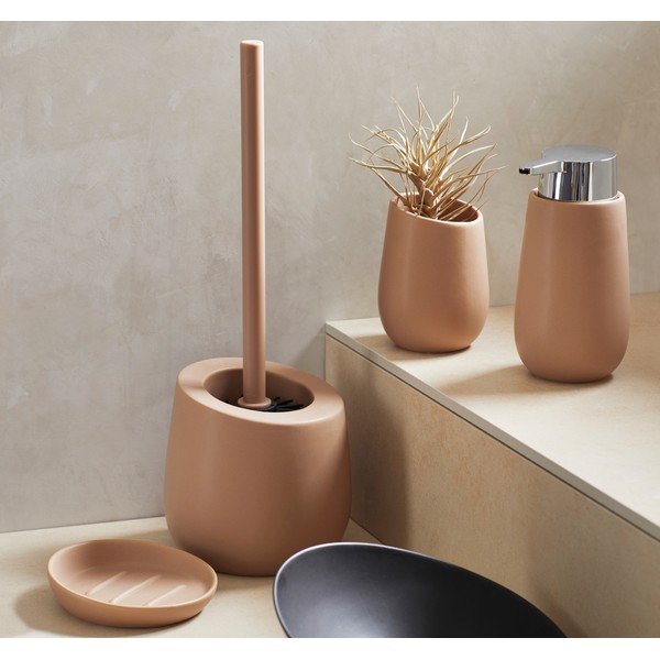 Ceramiczna szczotka do WC Wenko Badi Sand-image-1