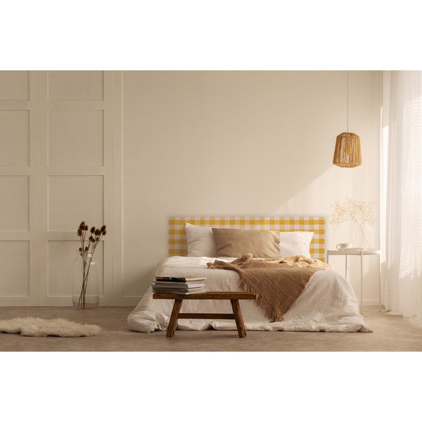 Żółty tapicerowany zagłówek 165x52 cm Billie – Really Nice Things-image-2