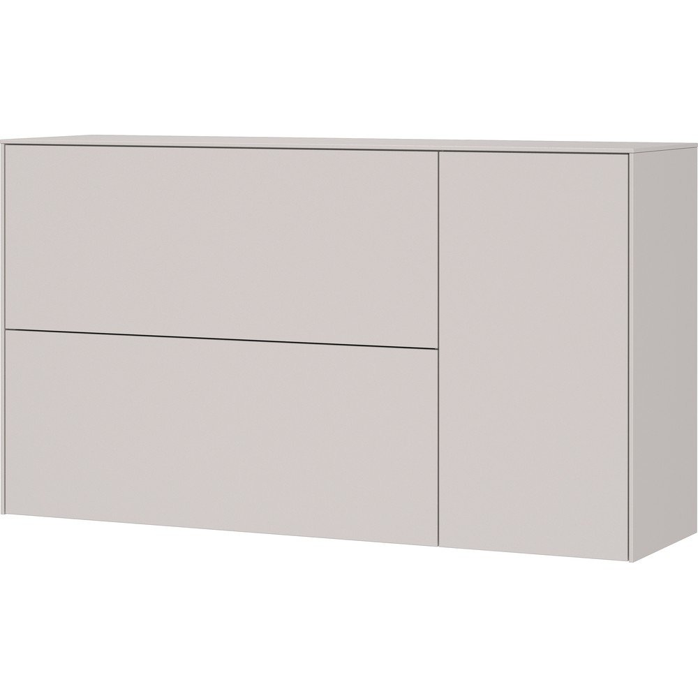 Kremowa wisząca szafka na buty 137x78x41 cm – Germania